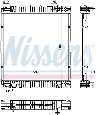 Radiator, engine cooling (67184)