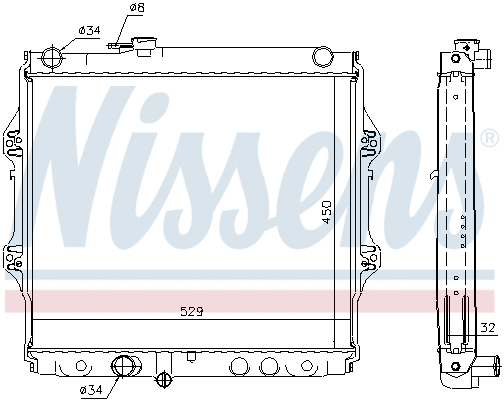 Radiator, engine cooling