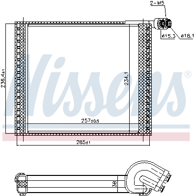 Evaporator, air conditioning