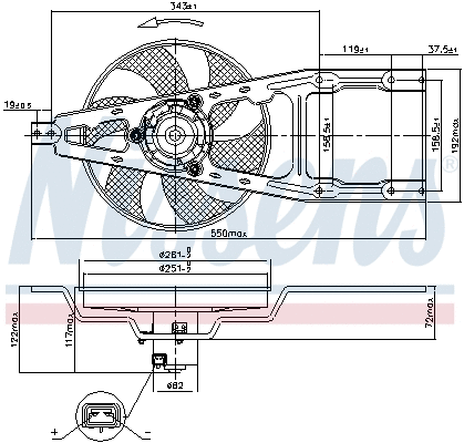 Fan, engine cooling