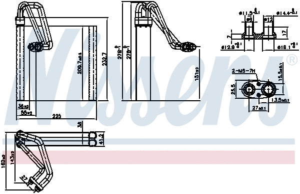 Evaporator, air conditioning