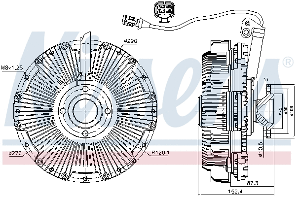 Clutch, radiator fan (86159)