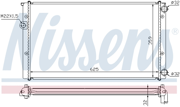 Radiator, engine cooling