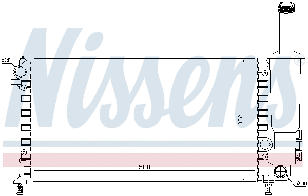 Radiator, engine cooling (691950)