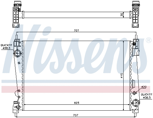 Radiator, engine cooling