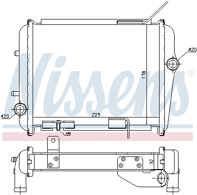 Radiator, engine cooling