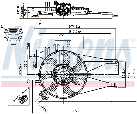 Fan, engine cooling