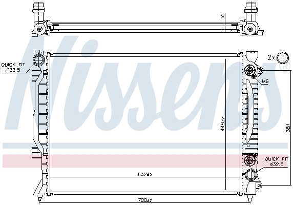 Radiator, engine cooling