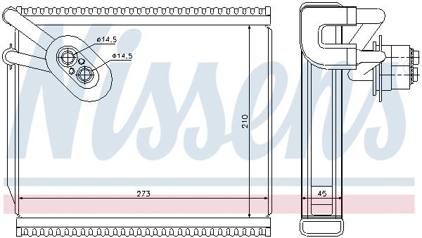 Evaporator, air conditioning (92291)