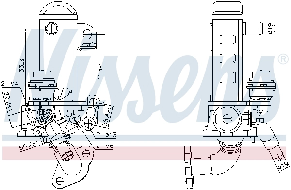Cooler, exhaust gas recirculation (989461)