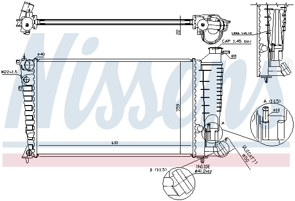 Radiator, engine cooling (693838)