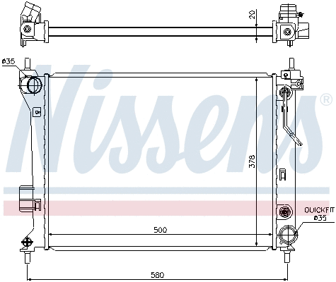 Radiator, engine cooling