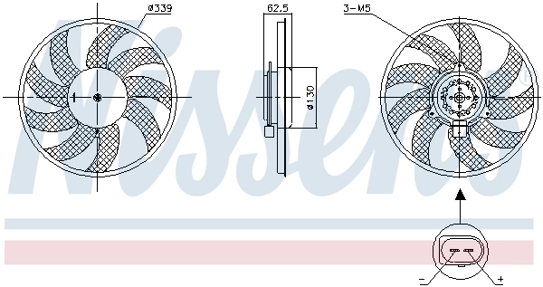 Fan, engine cooling (850105)