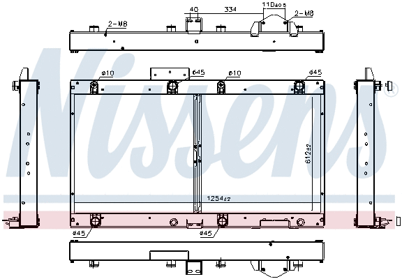 Radiator, engine cooling (606364)