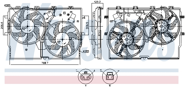 Fan, engine cooling (850002)