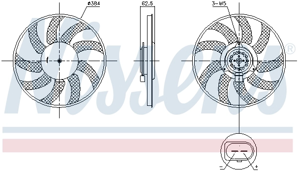 Fan, engine cooling (850099)