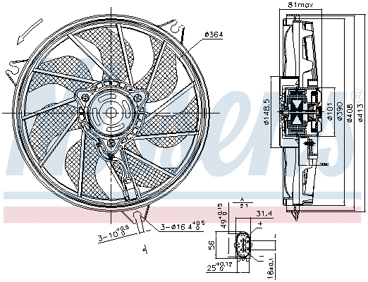 Fan, engine cooling