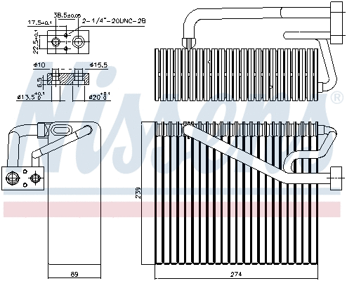Evaporator, air conditioning