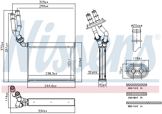 Heat Exchanger, interior heating (707299)