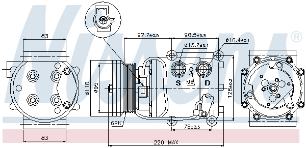 Compressor, air conditioning