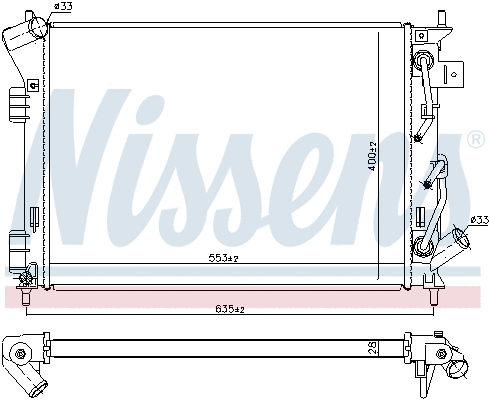 Radiator, engine cooling