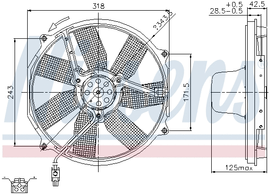 Fan, engine cooling