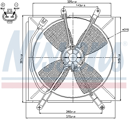 Fan, engine cooling