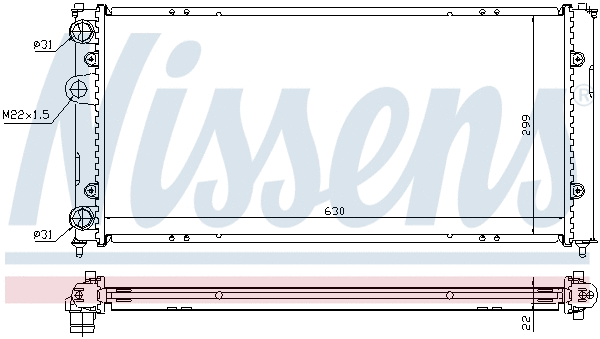 Radiator, engine cooling (692964)