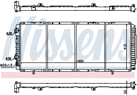 Radiator, engine cooling (694392)