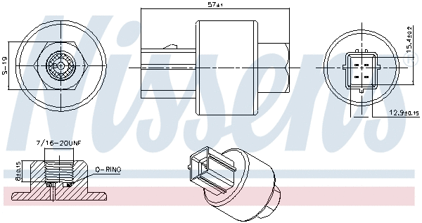 Pressure Switch, air conditioning (301020)
