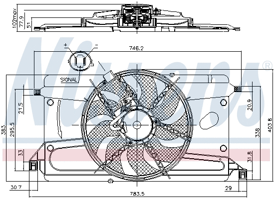 Fan, engine cooling