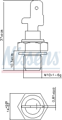 Sensor, coolant temperature