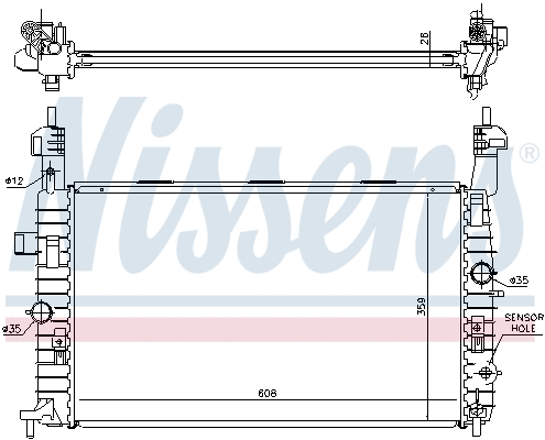 Radiator, engine cooling