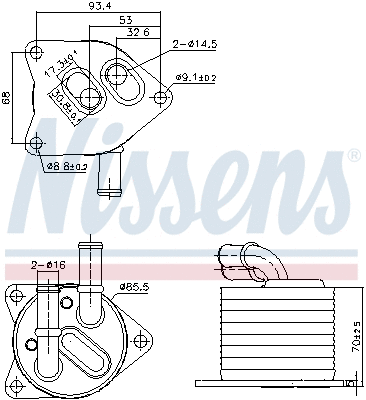 Oil Cooler, automatic transmission