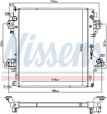 Radiator, engine cooling