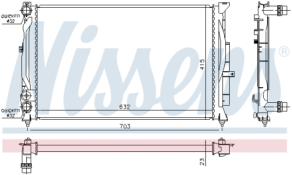 Radiator, engine cooling