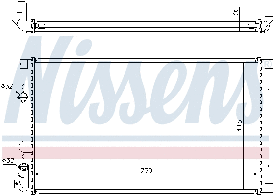 Radiator, engine cooling (693082)