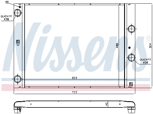 Radiator, engine cooling