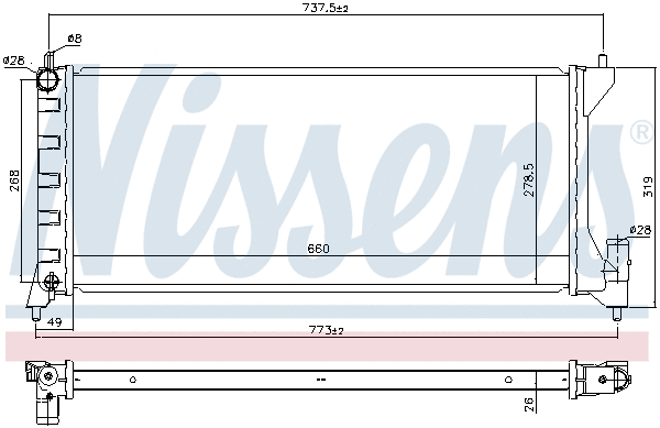 Radiator, engine cooling