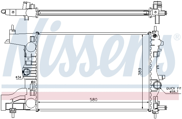 Radiator, engine cooling