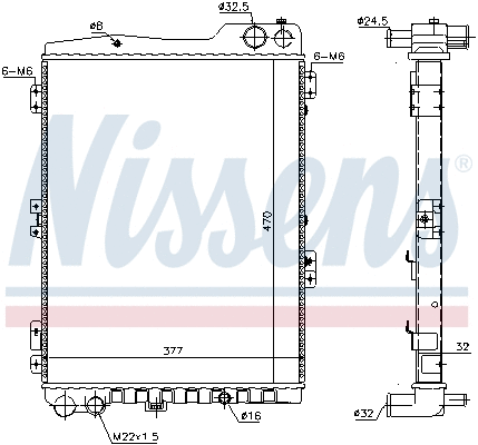 Radiator, engine cooling (699349)