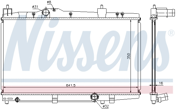 Radiator, engine cooling
