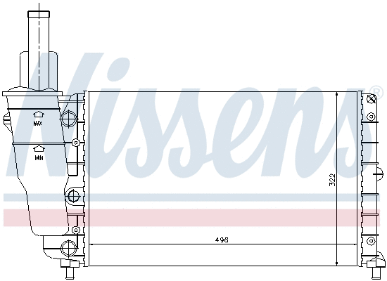 Radiator, engine cooling (692895)