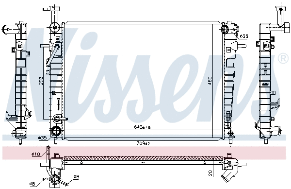 Radiator, engine cooling