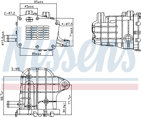 Cooler, exhaust gas recirculation (989481)