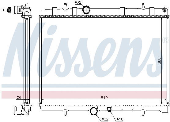Radiator, engine cooling