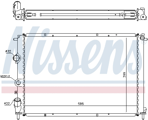 Radiator, engine cooling