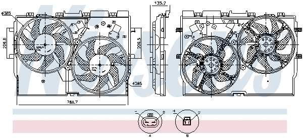 Fan, engine cooling (850115)