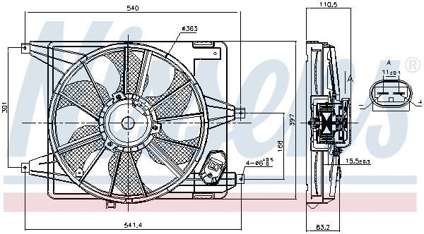 Fan, engine cooling