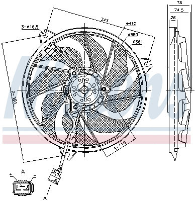 Fan, engine cooling